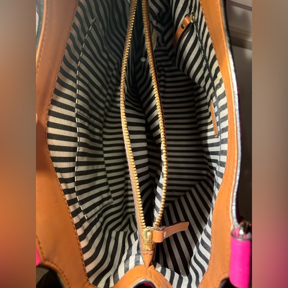 Kate Spade Hampton Road Davis Tote Hot Pink Leather Turn Lock LG Bag NWOT - Picture 12 of 14